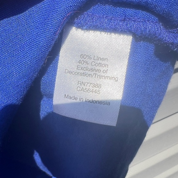 J.Crew Blue  Women's Top size 12 - Picture 4 of 7